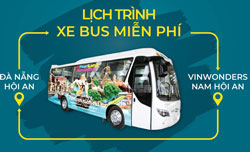 Lịch trình xe bus miễn phí đến vinwonders nam hội an 