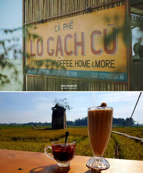 cà phê lò gạch cũ