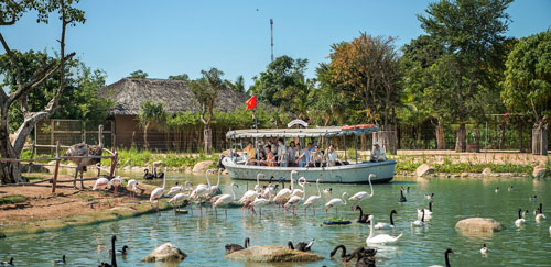 Vườn thú độc nhất vô nhị tại việt nam, đi tham quan bằng thuyền
